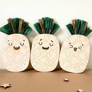 Conjunto de 3 decoraciones infantiles de piña Regalo para niñas o niños Arte de pared - Product Image 2