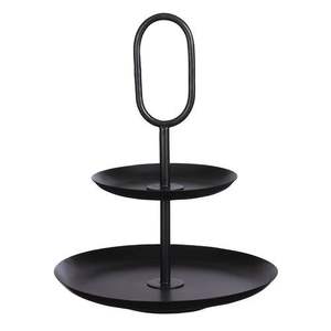 Support à gâteau rond en aluminium au design attrayant, de couleur blanche, pour les fêtes d'hôtel, table, gâteaux, pâtisseries, service - Product Image 5