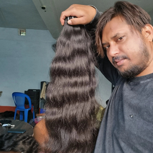 ผมดิบของชาวอินเดียใต้ที่ยังไม่ได้ผ่านกระบวนการผมสำหรับต่อผมตรงขอบหยักนุ่มนุ่มแบบอินเดีย - Product Image 6