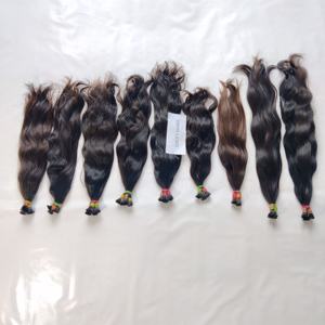 Extensions de cheveux humains bruts indiens à cuticule alignée au prix de gros tissage en vrac vague de cheveux humains vierges Curl lâche fermeture à lacet profond - Product Image 6