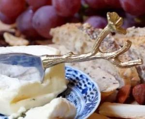 Ensemble de fromage en acier inoxydable 18/10 de Style tendance poignée en laiton épandeur de fromage ensemble d'outils de coupe de beurre doux et dur ustensiles de cuisine - Product Image 4