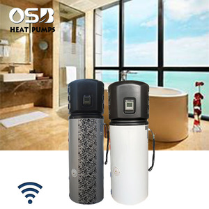 <span class=keywords><strong>Chauffe</strong></span>-<span class=keywords><strong>eau</strong></span> intelligent tout-en-un pour la maison avec pompe à chaleur, réfrigérant R410A/R32/R134A, contrô<span class=keywords><strong>l</strong></span>é par application, utilisation extérieure, 200L - Product Image 1