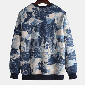 Vente en ligne de sweats surdimensionnés pour hommes personnalisés hiver épais coton mélangé sublimation motif solide pour le confort et le style - Product Image 2
