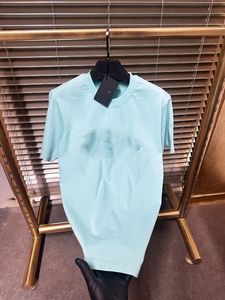 T-shirt Homme Grande Taille en Soie/Coton à Motif Animalier 300 Grammes Anti-Boulochage Manches Courtes Col Rond Décontracté Respirant Écologique OEM ODM - Product Image 2