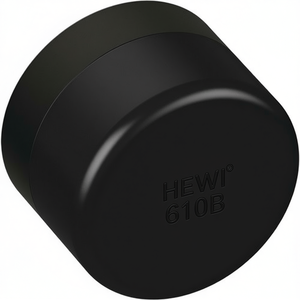 HEWI 610B Wall Door Buffer 90 Deep Black Matt 24mm Length Plastic <b>Draft</b> <b>Stopper</b> - Product Image 3