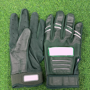 New Purple Color Heavy Duty Adjustable Leather Baseball Batting Gloves Customized Leather Gloves - Product Image 3