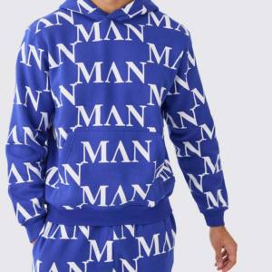 Custom for Logo Winter <b>Men's</b> Elastic Waist 100% Cotton Lightweight Eco-Friendly Tracksuit in <b>White</b>/Blue/Pink Colors 2026 - Product Image 5