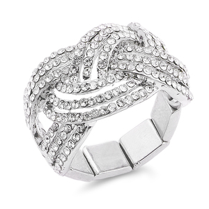 Anelli a grappolo bohémien placcato in oro 18K alla moda gioielli in rame con forma geometrica di forma a vite per Lover - Product Image 1