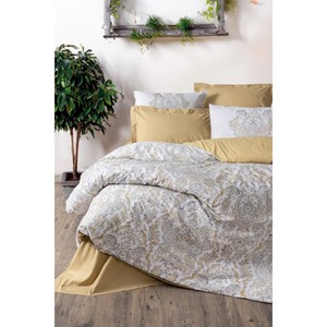 Najva Mustard Bohemian <b>Single</b> Duvet Cover <b>Set</b> Luxury Cotton Box Series for Home <b>Bedding</b> Vintage 4 Pcs for Twin Living Christmas - Product Image 1