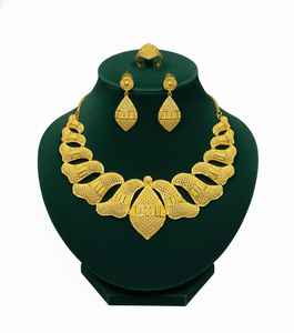 สร้อยคอทองเหลืองทองแดงสุดหรูชุบทอง1K งานแฮนด์เมดงานประณีตเครื่องประดับประจำวันสำหรับสวมใส่และปาร์ตี้ - Product Image 1