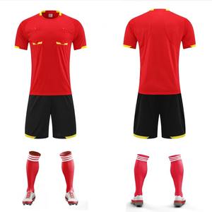 Árbitro profesional Jersey de fútbol Árbitro adulto Uniforme de fútbol Camisa de juez de cuello redondo con bolsillos Pantalones cortos Traje de árbitro - Product Image 4