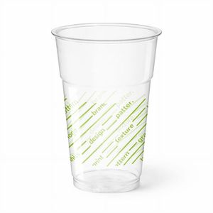 Disposable Plastic Drinking Cups 20oz-Kristal PET 500cc-Customizable up to 3 Colors - Product Image 1
