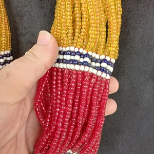 Collar de cuentas Vintage hecho a mano estilo tribal bohemio joyería étnica collar llamativo para mujer ropa de Festival tarifa al por mayor - Product Image 3