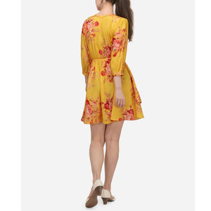 เดรสเสื้อยืดลำลองทรงหลวมมีกระเป๋าชายหาดลำลองของผู้หญิงเดรสทรงหลวมเรียบง่าย - Product Image 4