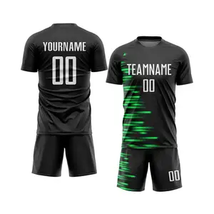 Ropa de equipo Deportes personalizados Impresión Logo Camiseta de fútbol Nuevo modelo Último fútbol Uniforme Diseños Fútbol