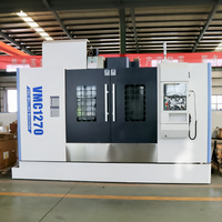 Centre d'usinage vertical CNC de haute précision VMC1270 BT40, fraiseuse automatique, système GSK, vis à billes, Shandong Chine, marine