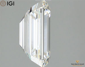 CT 4.06ประกายสง่างามแว่นตาสำหรับปลูกเพชรทรงมรกต11.10มม. มีความคมชัดของ VVS2สี G - Product Image 4