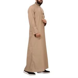 Robe de prière musulmane d'hiver pour hommes Jubba Thobe Thawb Jubbah Kurta Manteau Tenues arabes pour adultes Saisons printemps automne Thob pour hommes - Product Image 3