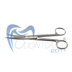 Ciseaux chirurgicaux Odontomed 2011 de qualité professionnelle, 4 1/2 pouces, aiguisés, courbés, en acier inoxydable, modèle ODM-05-11E, pour hôpital - Product Image 6