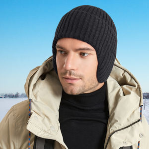 Mode Tricoté Bonnet Hiver Recyclé Acrylique Logo Personnalisé Chapeaux Solide Couleur Unie Chapeaux - Product Image 5