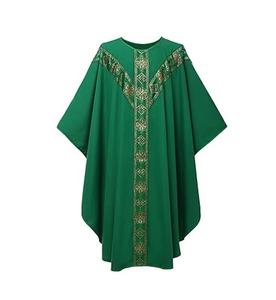 2025 diseño de alta calidad Iglesia Sacerdote Casulla vestimentas bordadas Padre Iglesia túnicas Unisex algodón transpirable étnico - Product Image 2