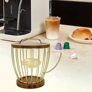 Ming Tang ตะกร้าใส่กาแฟพอดสีทองสินค้าใหม่ของใช้ในครัวเรือนอุปกรณ์ครัว - Product Image 4