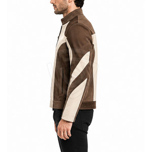 Modern <b>Suede</b> Leather <b>Jacket</b> Featuring Soft Genuine Leather Construction Classic Design Comfortable Fit And Versatile Outerwear - Product Image 6