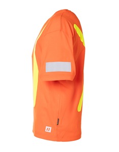Camisetas de seguridad ecológica, cinta reflectante para electricistas y servicios públicos, camisas de trabajo de verano, tela de secado rápido, fabricadas en Pakistán. - Product Image 3