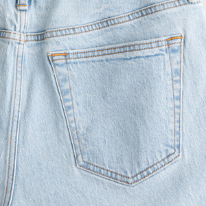 Shorts en jean décontractés respirants Streetgrace pour hommes, en coton, production OEM avec personnalisation du logo, marque privée, délavage clair - Product Image 2