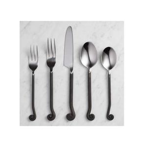 Servidor de acero inoxidable para ensaladas, juego de cubiertos de Metal con mango elegante, cuchara y tenedor de Metal, venta al por mayor - Product Image 6