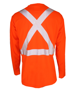 Hi Vis Men Construction Workwear Long Sleeve Reflective Safety Shirt Flame Retardant Work <b>Uniform</b> Fluorescent Safety Work Wear - Product Image 2