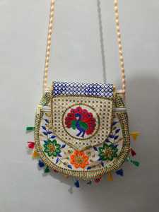 Assorted Shoulder Bag Handbag Gift for Girls Banjara <b>Crossbody</b> <b>Purse</b> Women Accessory Ethnic Embroidery Boho Side Bags Favor - Product Image 3