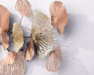 Arte de pared decorativo para hoteles, arte de pared decorativo de lujo con revestimiento de polvo de metal para hoteles, restaurantes, cama y habitación - Product Image 3