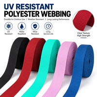 Sangle tissée en nylon et polyester résistante aux UV, à l'abrasion et aux intempéries, durable, pour sac à dos extérieur et accessoires pour animaux de compagnie