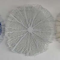 Sculpture murale en acier inoxydable poli coloré en forme de corail - Décoration suspendue Art déco moderne pour mariages et baptêmes, décoration intérieure