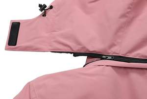 Veste de ski imperméable pour femme avec doublure en polaire, manteau d'hiver à capuche, coupe-vent pour snowboard et pluie - Product Image 4