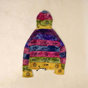 Sweat-shirt à capuche imprimé décontracté bohème pour femmes, veste en tissu tissé respirant pour la saison d'automne - Product Image 2