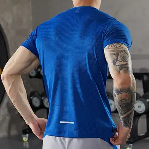 เสื้อยืดผ้าฝ้าย100% ลำลองสำหรับผู้ชายเสื้อยืดผ้าถัก - Product Image 4