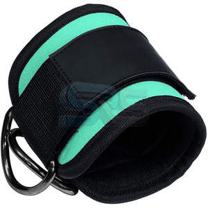 Gimnasio de alta calidad Levantamiento de pesas Correa de tobillo duradera Polea Tobillera de compresión Puño Ajustable Gimnasio Accesorios Logo para entrenamiento - Product Image 5