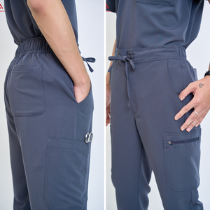 Uniformes médicos para hombres/mujeres, diseños de spandex, poliéster y rayón, uniformes dentales masculinos, elegantes monos para hospital. - Product Image 6