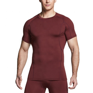 Men <b>Compression</b> Shirt <b>Base</b> <b>Layer</b> Top Long Sleeve T-Shirt Sports Gear Fitness Tights for Running Gym Workout Cheap Price OEM - Product Image 2