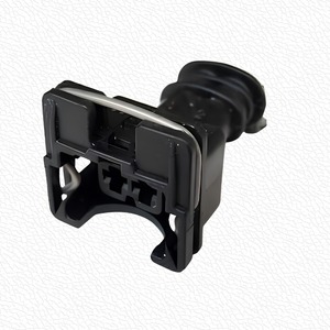 Connecteur terminal mâle 2 broches, boîtier en nylon plat noir, connecteur électrique automobile Fiat Albea - Product Image 2