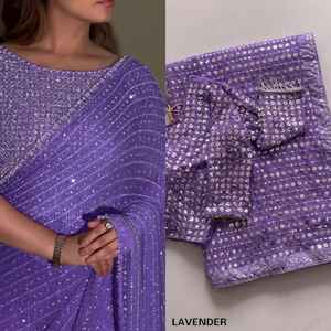 ผ้าไหมสำเร็จรูปสำหรับงานพิธีการ ดีวาจา รุ่นใหม่ พร้อมส่ง สำหรับงานดีวาลี งานแต่งงาน - Product Image 6