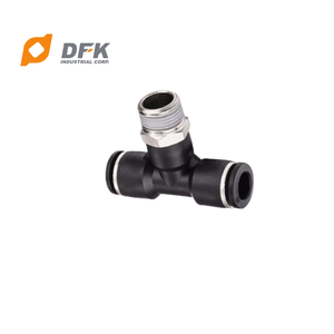 DFK Industrial Corp. EPB12 Conexión neumática en T de rama macho para sistemas neumáticos Compatible con aire/vacío/agua/aceite 1.1Mpa - Product Image 2