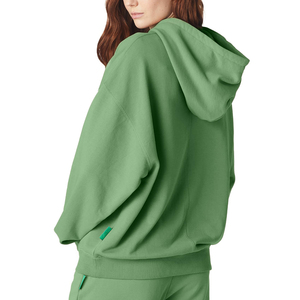 Sudadera con <span class=keywords><strong>capucha</strong></span> <span class=keywords><strong>de</strong></span> algodón polar para <span class=keywords><strong>mujer</strong></span>, extragrande, unisex, personalizada, <span class=keywords><strong>de</strong></span> invierno, gruesa, ecológica, transpirable, bordada, lisa, al por mayor - Product Image 4