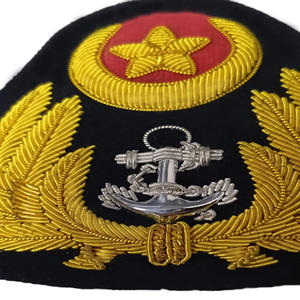 Insignias de alambre de lingotes El más nuevo diseño hecho a máquina Bordado de hoja de oro Insignias de alambre de lingotes - Product Image 2