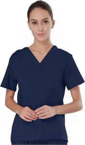 Haut de blouse d'infirmière personnalisé pour femme, en coton, uniforme médical, chemise avec logo, vêtements de travail confortables pour les professionnels de la santé - Product Image 2