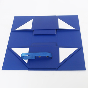 Wholesale Luxury Bespoke Custom Logo Rigid Cardboard Magnetic Paper Gift Folding Boxes With Ribbon Closure for Wedding Dress - Product Image 3