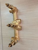 Kit de Robinetterie de Douche 3 Voies en Laiton Brut de Qualité Supérieure pour Hôtels, Appartements, Projets, Maisons, Villas Familiales, Suites et Bureaux