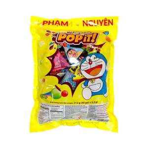 Bonbons durs à longue conservation (12 mois), guimauves pour enfants, certifiés Halal, sucre OEM, chocolat au lait, Doraemon Popit, multicolores amusants - Product Image 5